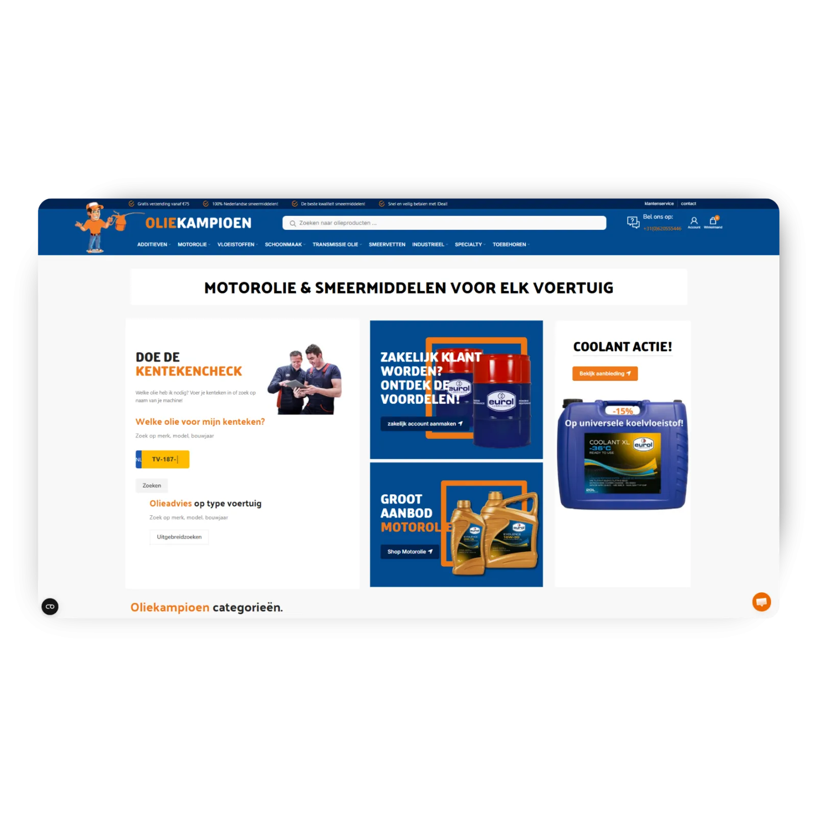 Ivy Digital Marketing - webshop Oliekampioen